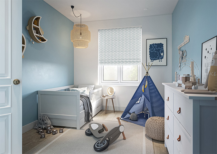 Whaling Around, Shell Grey - Roman Blind - Image 6